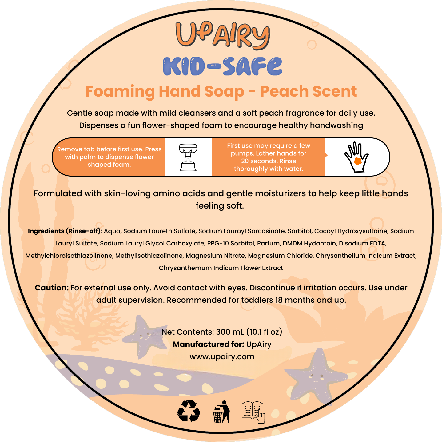 Upairy Kids Safe Flower Soap